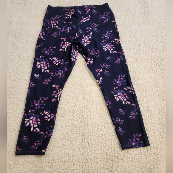 Women's Under Armour HeatGear® Printed No-Slip Waistband Ankle Leggings 2X 3X Ne - Picture 4 of 13